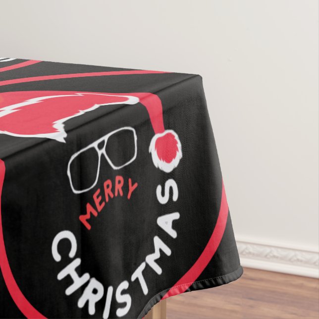 Red Black Christmas Holiday Party Tischdecke (Beispiel)