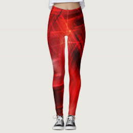 Red Black cool Modern Chic Hipster vereint künstle Leggings