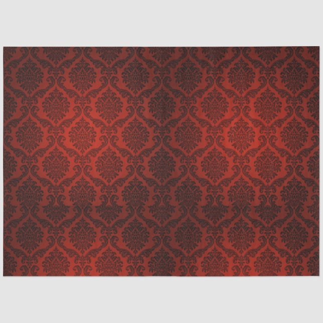 Red Black Demak Gothic 20x30 Decoupage Seidenpapier (Vorderseite)