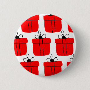 Red Black Geschenkboxen Design Weihnachten Kaffee Button