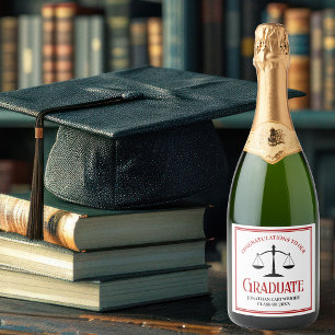 Red Black Law School Custom Graduation Party