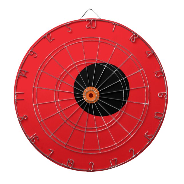 Red Black Offset Dartscheibe (vorne)