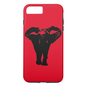 Red Black Pop Art Elephant iPhone 7 Plus Fall iPhone 8 Plus/7 Plus Hülle