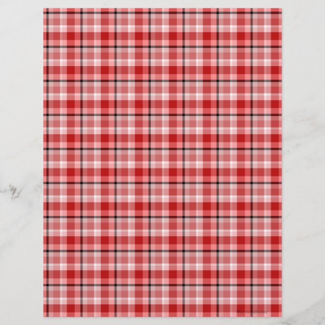 Red Black Scrapbook Paper (Vorderseite)