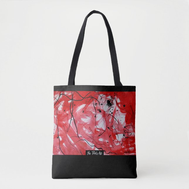 RED&BLACK SCRIBBLE: Tasche (Vorderseite)