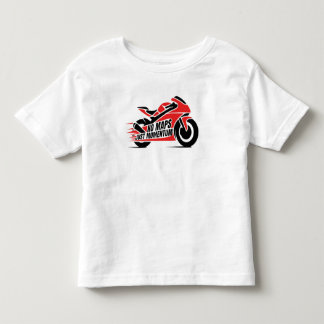 Red Black Sport Motorcycle  Kleinkind T-shirt