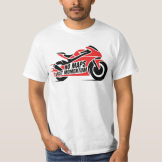 Red Black Sport Motorcycle  T-Shirt