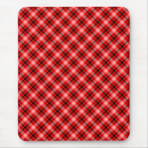 Red Black Tartan Checkered Kariert Pattern-24899 Mousepad