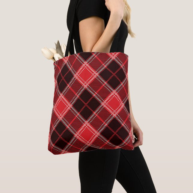 Red Black Tartan Tasche (Von Nahem)