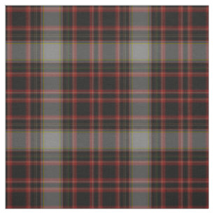 Red Black Taupe Gray Tartan Kariert Stoff