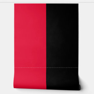 Red Black Vertical Big Stripes Muster Tapete