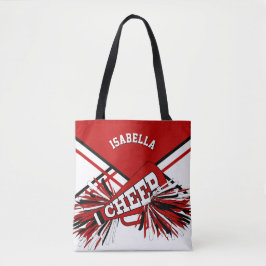 Red, Black & White Chereleader Design Tasche