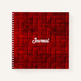 Red Blocks Journal Notebook Notizbuch
