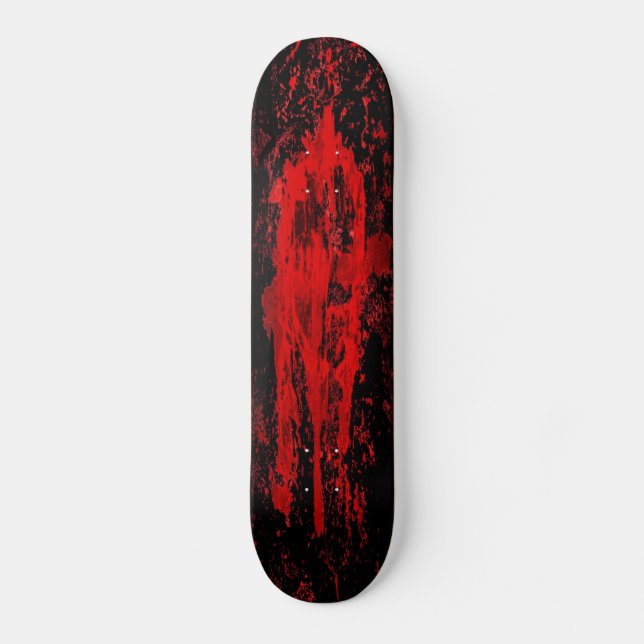 Red Bloody Celtic Cross Skateboard (Vorderseite)