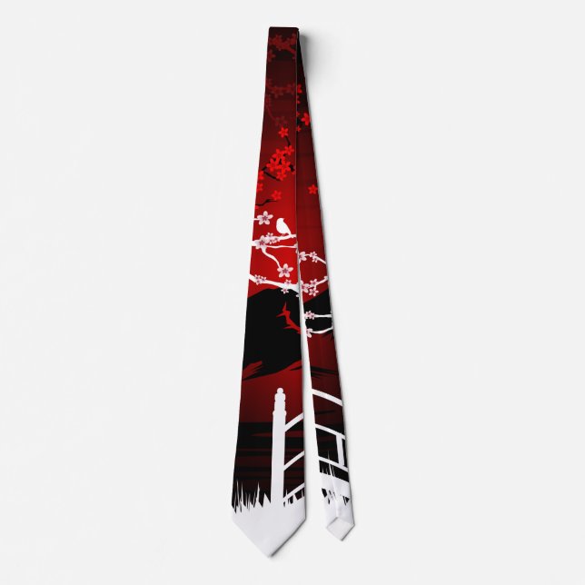 Red Blossom Krawatte (Vorderseite)