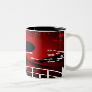 Red Blossom Zweifarbige Tasse