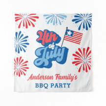 Red & Blue 4. Juli Fireworks Wiedersehen GRILLEN P
