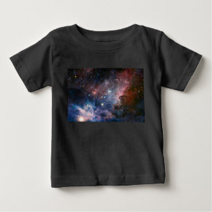 Red & Blue Carina Nebula Hubble Telescope Baby T-shirt
