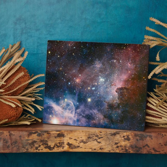 Red & Blue Carina Nebula Hubble Telescope Fotoplatte (Seite)