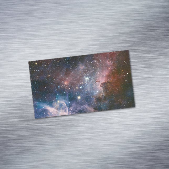 Red & Blue Carina Nebula Hubble Telescope Magnetische Visitenkarte (Beispiel)