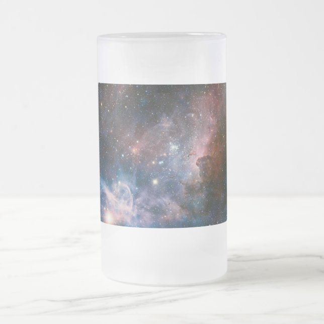 Red & Blue Carina Nebula Hubble Telescope Mattglas Bierglas (Mittel)