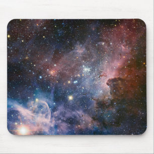 Red & Blue Carina Nebula Hubble Telescope Mousepad