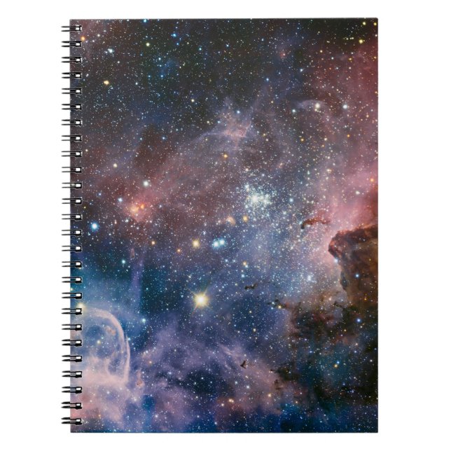 Red & Blue Carina Nebula Hubble Telescope Notizblock (Vorderseite)