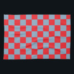 Red Blue Checkered Gingham Pattern Geschirrtuch<br><div class="desc">Red Blue Checkered Gingham Pattern</div>