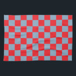 Red Blue Checkered Gingham Pattern Geschirrtuch<br><div class="desc">Red Blue Checkered Gingham Pattern</div>
