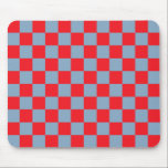 Red Blue Checkered Gingham Pattern Mousepad<br><div class="desc">Red Blue Checkered Gingham Pattern</div>