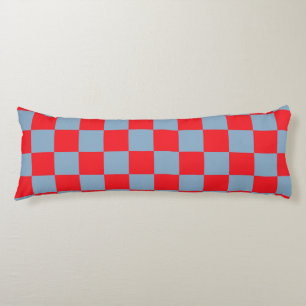 Red Blue Checkered Gingham Pattern Seitenschläferkissen