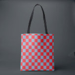 Red Blue Checkered Gingham Pattern Tasche<br><div class="desc">Red Blue Checkered Gingham Pattern</div>