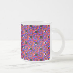 Red & Blue Counter Spiral von Kenneth Yoncich Mattglastasse