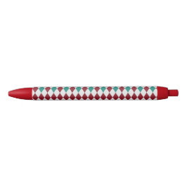 Red & Blue Diamond Glitzer Kugelschreiber