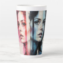 Red & Blue Duality - Twin Portraits in Abstrakt St