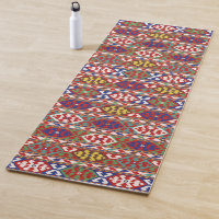 Red Blue Green Yellow White Oriental Kilim Rug