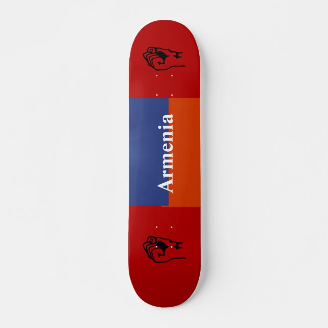 Red Blue Orange Skateboard (Vorne)