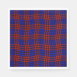 Red Blue Plaid Checker Seamless Pattern Serviette