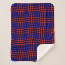 Red Blue Plaid Checker Seamless Pattern Sherpadecke