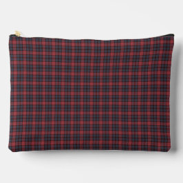 Red Blue Plaid Tartan Pattern Zubehörtasche