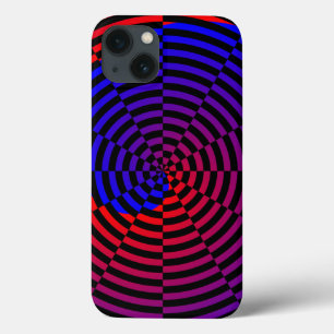 Red & Blue Spiral von Kenneth Yoncich iPhone 13 Hülle