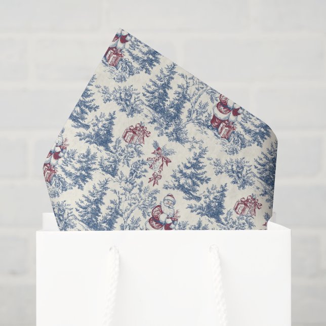 Red & Blue Weihnachten Weihnachtsgebäck Seidenpapier (Geschenktüte)