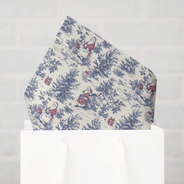 Red & Blue Weihnachten Weihnachtsgebäck Seidenpapier (Geschenktüte)