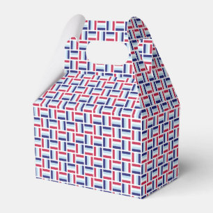 Red Blue White Modern Pattern Geschenkschachtel