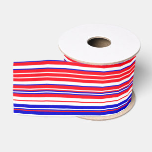 Red Blue White Stripes Cool Modernes Unisex Muster Ripsband