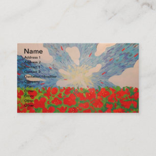Red Blume Business Card Visitenkarte