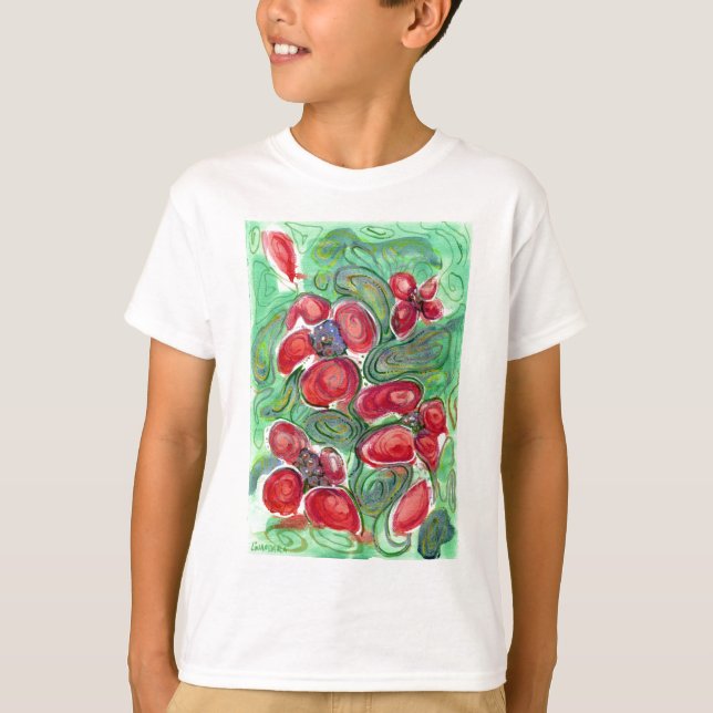 Red Blume Fantasy T-Shirt (Vorderseite)