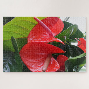 Red Blume Jigsaw Puzzle