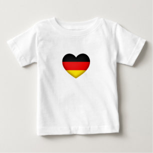 Red Blwck Gold Herzemblem Baby T-shirt