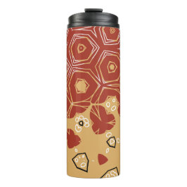 Red Boho Geometric Abstrakt 2 Thermosbecher